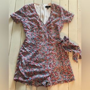 Lulu’s Floral Romper, Shorty Shorts, XS